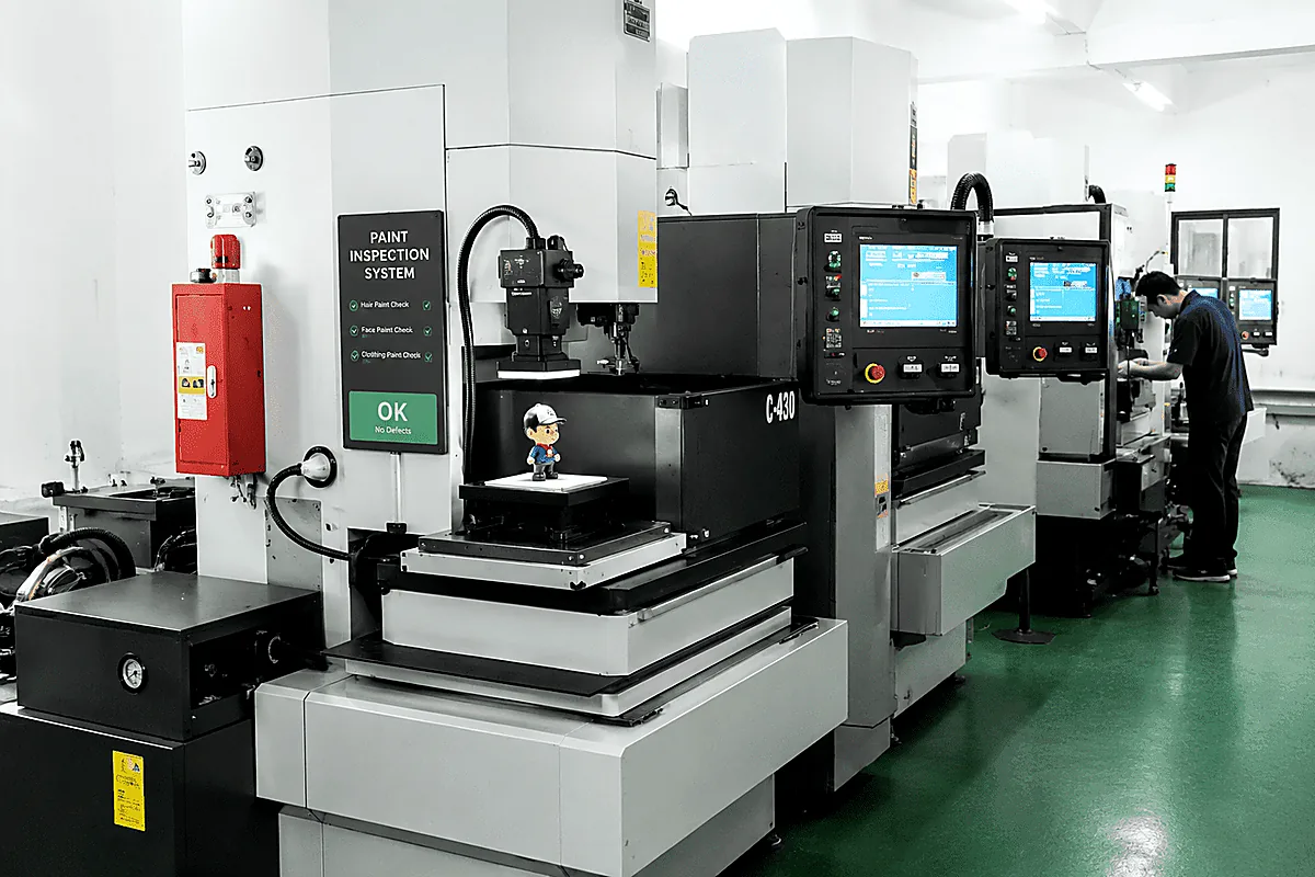 Automated paint inspection system for toy quality control